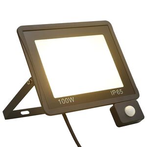 vidaXL LED reflektor se senzorem 100 W tepl&eacute; b&iacute;l&eacute; světlo