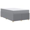 vidaXL R&aacute;m postele s matrac&iacute; Světle &scaron;ed&aacute; 120 x 200 cm textil