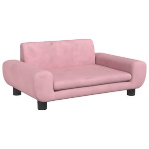 vidaXL Pel&iacute;&scaron;ek pro psy růžov&yacute; 70 x 45 x 33 cm samet
