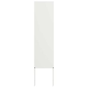 vidaXL Soukrom&iacute; na zahradě B&iacute;l&aacute; 32 x 140 cm Studeně v&aacute;lcovan&aacute; ocel