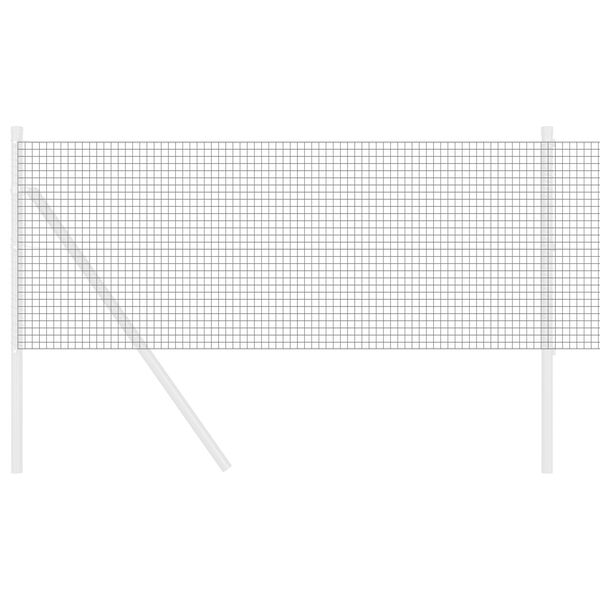 vidaXL Svařovan&yacute; dr&aacute;těn&yacute; plot &Scaron;ed&aacute; 0.6 x 50 m