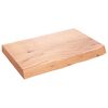 vidaXL Stoln&iacute; deska světle hněd&aacute; 60x40x(2-6)cm o&scaron;etřen&yacute; masivn&iacute; dub