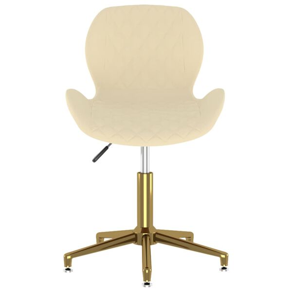 vidaXL Otočn&eacute; j&iacute;deln&iacute; židle 2 ks kr&eacute;mov&eacute; samet