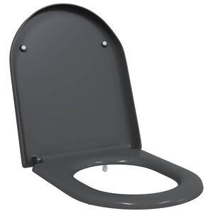 vidaXL Toaletn&iacute; prkno Antracit 49 x 36 x 4 cm Duroplast