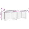 vidaXL Zahradn&iacute; &uacute;ložn&yacute; box s vložkou 150 x 50 x 55 cm masivn&iacute; teak