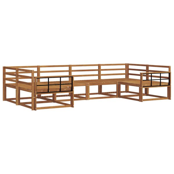 vidaXL Venkovn&iacute; pohovkov&aacute; souprava 6 pcs Př&iacute;rodn&iacute;