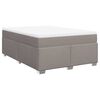 vidaXL Box spring postel s matrac&iacute; taupe 140x190 cm textil