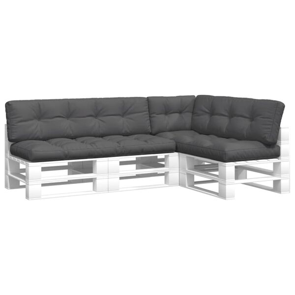 vidaXL Podu&scaron;ky na palety 5 ks antracitov&eacute; textil