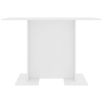 vidaXL Jídelní stůl bílý 110 x 60 x 75 cm dřevotříska