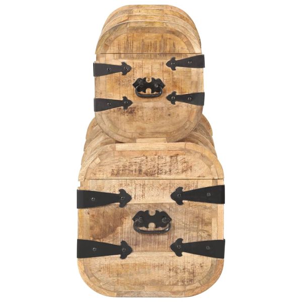 vidaXL Úložné truhly 2 ks masivní mangovníkové dřevo