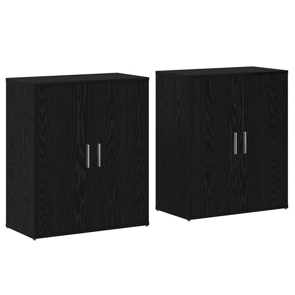 vidaXL Serv&iacute;rovac&iacute; skř&iacute;ň 2 pcs Čern&yacute; dub 60 x 31 x 70 cm