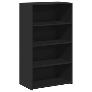 vidaXL Skř&iacute;ň highboard čern&aacute; 70 x 41 x 124 cm kompozitn&iacute; dřevo