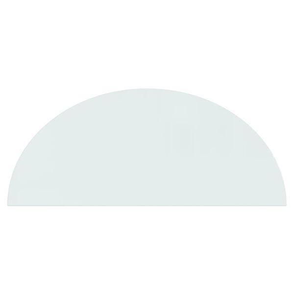 vidaXL Skleněn&aacute; deska pod kamna půlkruhov&aacute; 1 200 x 500 mm
