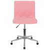 vidaXL Otočn&eacute; j&iacute;deln&iacute; židle 2 ks růžov&eacute; samet