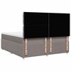 vidaXL Box spring postel s matrac&iacute; taupe 200x200 cm textil