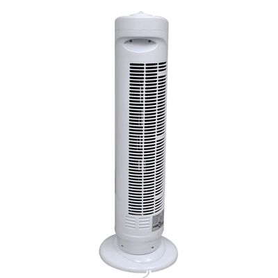 50 W bílý věžový oscilační ventilátor