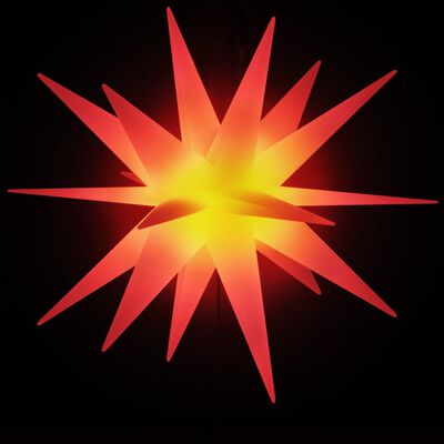 vidaXL Svítící vánoční hvězda s hrotem a LED skládací červená 57 cm