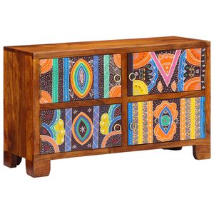 vidaXL Skř&iacute;ň na obuv Hněd&aacute; 90 x 35 x 55 cm Masivn&iacute; ak&aacute;tov&eacute; dřevo