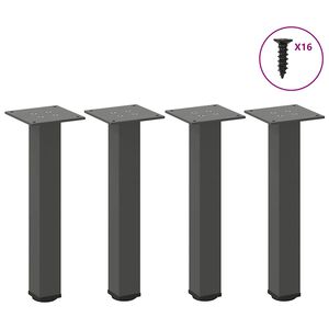 vidaXL Nohy ke konferenčn&iacute;mu stolku 4 ks antracitov&eacute; 30-32 cm ocelov&eacute;