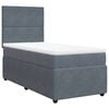 vidaXL Box spring postel s matrac&iacute; tmavě &scaron;ed&aacute; 90x190 cm samet