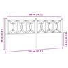 vidaXL Kovov&eacute; čelo postele b&iacute;l&eacute; 200 cm
