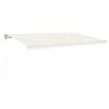 vidaXL Automatick&aacute; mark&yacute;za LED a senzor větru 500 x 350 cm kr&eacute;mov&aacute;