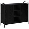 vidaXL Serv&iacute;rovac&iacute; skř&iacute;ň Čern&yacute; dub 97 x 33 x 81 cm Kompozitn&iacute; dřevo