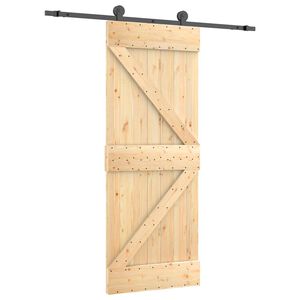 vidaXL Posuvn&eacute; dveře 70 x 210 cm Masivn&iacute; borov&eacute; dřevo (neupraven&eacute;)