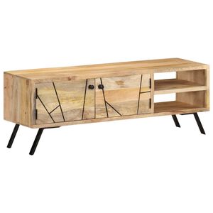 vidaXL TV stolek 110 x 30 x 40 cm masivn&iacute; mangovn&iacute;kov&eacute; dřevo