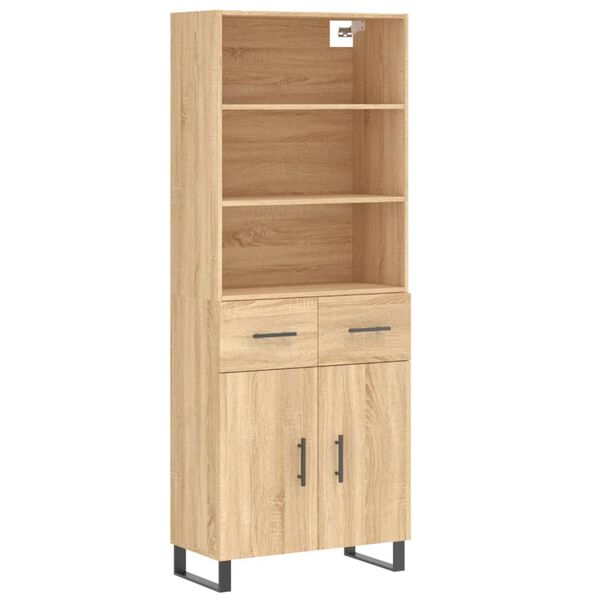 vidaXL Skř&iacute;ň highboard dub sonoma 69,5 x 34 x 180 cm kompozitn&iacute; dřevo