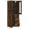 vidaXL Skř&iacute;ň highboard kouřov&yacute; dub 69,5 x 34 x 180 cm kompozitn&iacute; dřevo