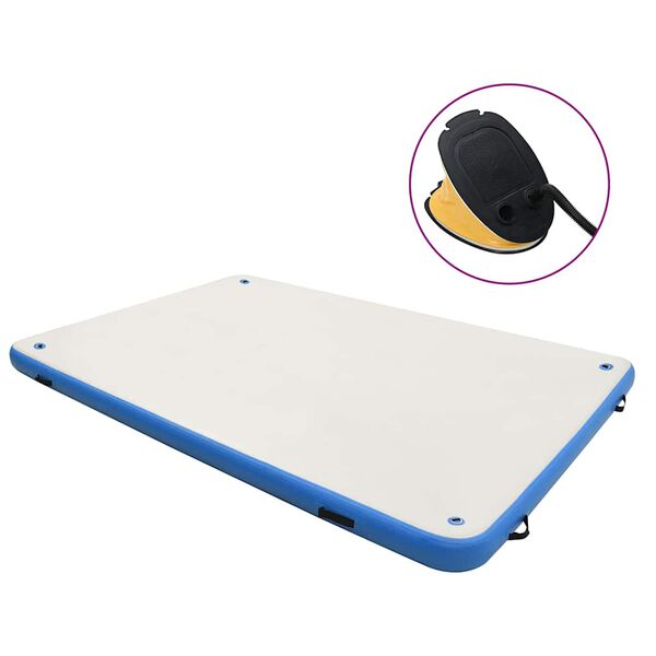 vidaXL Nafukovac&iacute; plo&scaron;ina na vodu modr&aacute; a b&iacute;l&aacute; 300 x 300 x 15 cm