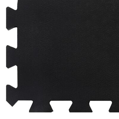 vidaXL Gumová podlahová dlaždice černá 12 mm 100 x 100 cm