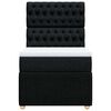 vidaXL Box spring postel s matrac&iacute; čern&aacute; 100 x 200 cm textil