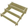 vidaXL 3stupňov&yacute; truhl&iacute;k 90 x 90 x 35 cm impregnovan&eacute; dřevo