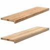 vidaXL Okenn&iacute; parapety 2 ks neo&scaron;etřen&eacute; 100x25x2cm masivn&iacute; dubov&eacute; dřevo