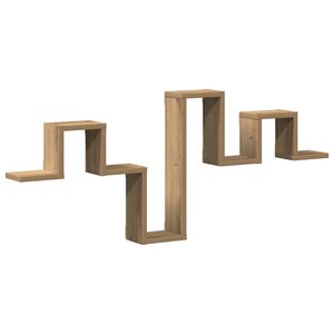 vidaXL N&aacute;stěnn&aacute; polička N&aacute;stěnn&yacute; Artisanov&yacute; dub 104,5 x 43 x 10 cm