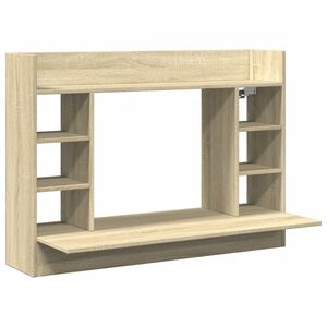 vidaXL N&aacute;stěnn&yacute; psac&iacute; stůl dub sonoma 105x48x75 cm kompozitn&iacute; dřevo