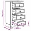vidaXL Nočn&iacute; stolek B&iacute;l&aacute; 53 x 39 x 84 cm Masivn&iacute; borov&eacute; dřevo