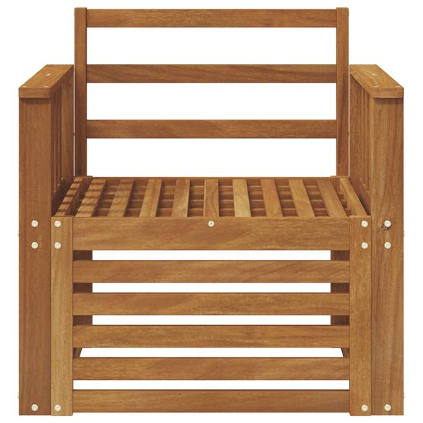 vidaXL Venkovn&iacute; pohovkov&aacute; souprava Př&iacute;rodn&iacute; 71 x 63 x 73 cm