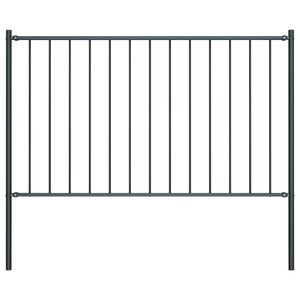 vidaXL Plotov&yacute; panel Woerden se sloupky ocelov&yacute; 1,7x1 m antracitov&yacute;