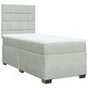 vidaXL Box spring postel s matrac&iacute; světle &scaron;ed&aacute; 100x200 cm samet