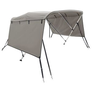 vidaXL Bimini stř&iacute;&scaron;ka se 3 oblouky a bočnicemi 183x(154&ndash;167)x137 cm