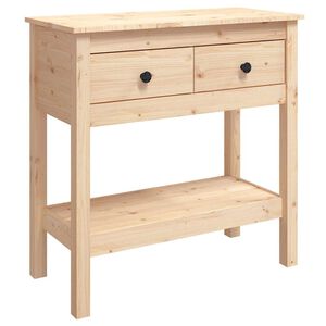 vidaXL Konzolov&yacute; stolek 75 x 35 x 75 cm masivn&iacute; borov&eacute; dřevo