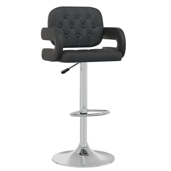 vidaXL Barov&eacute; stoličky 2 ks čern&eacute; uměl&aacute; kůže