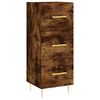 vidaXL Skř&iacute;ň highboard kouřov&yacute; dub 34,5 x 34 x 180 cm kompozitn&iacute; dřevo