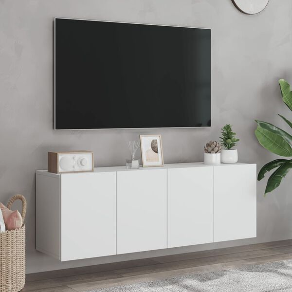 vidaXL TV skříňky nástěnné 2 ks bílé 60 x 30 x 41 cm