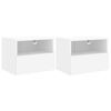 vidaXL Nástěnné TV skříňky 2 ks bílé 40 x 30 x 30 cm kompozitní dřevo