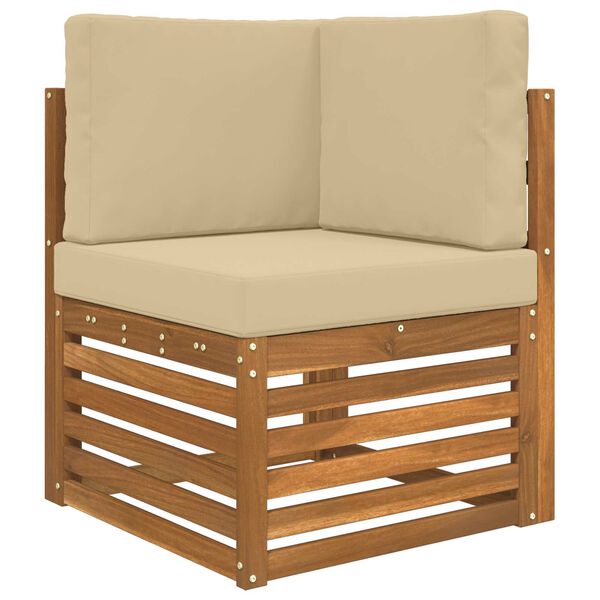 vidaXL Venkovn&iacute; pol&scaron;t&aacute;ř na pohovku 3 pcs B&eacute;žov&aacute; Polyester