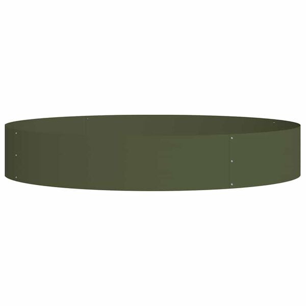vidaXL Květin&aacute;čov&yacute; kroužek Olivově zelen&aacute; 120 x 120 x 20 cm